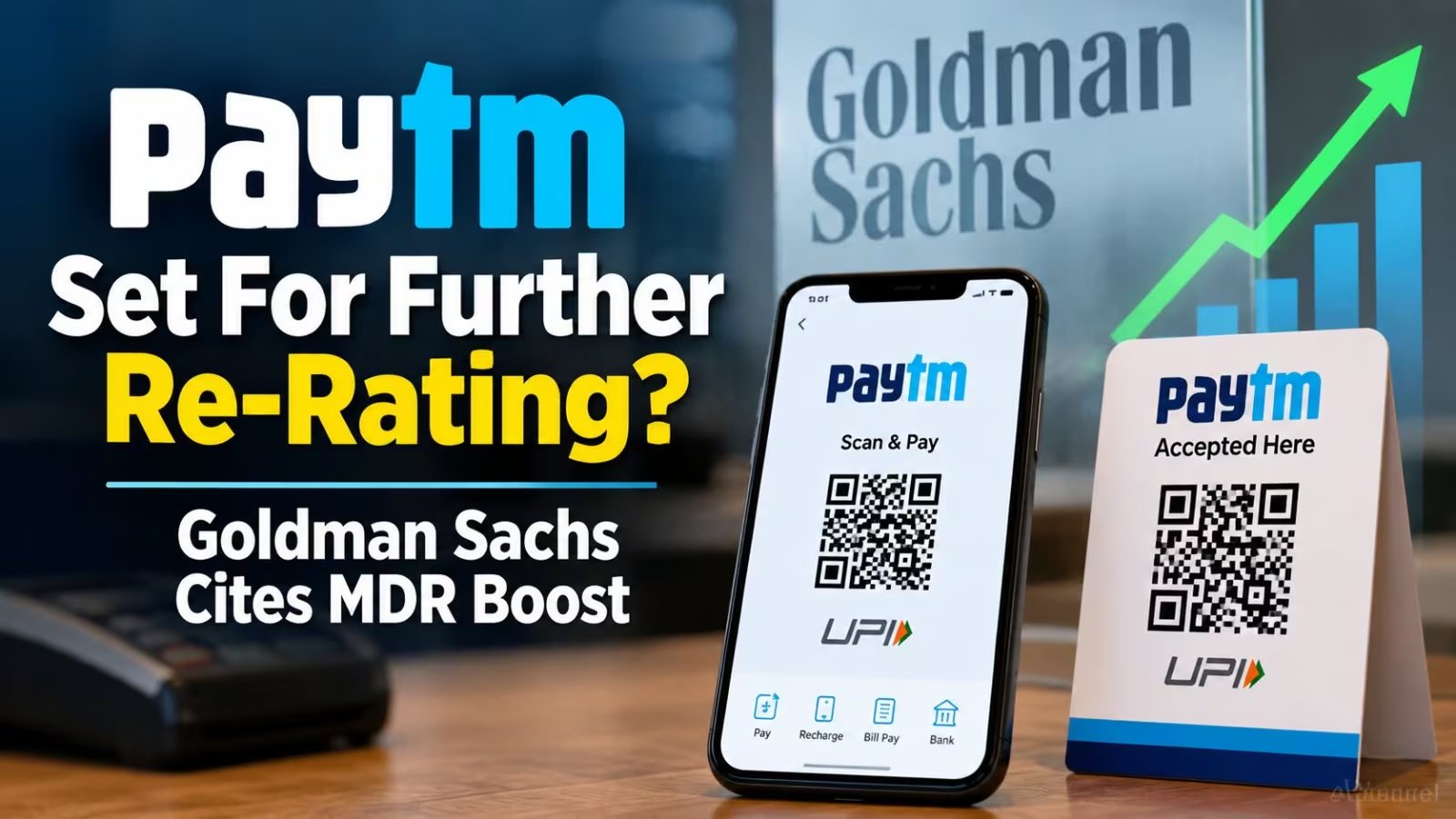 Paytm Shares Drop 4.4% as Goldman Sachs Projects 40‑70% EBITDA Upside