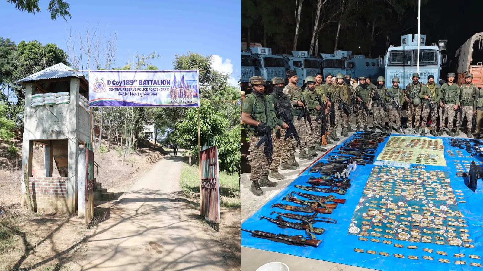 17 Men Arrested at Manipur's Sinai Camp, 24 Firearms Seized