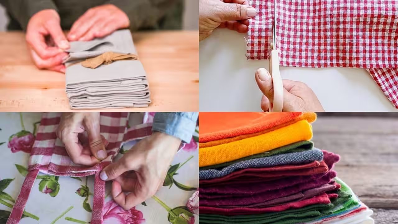 Turn Your Old T‑Shirts into Stylish 30‑cm Kitchen Napkins in 20 Minutes
