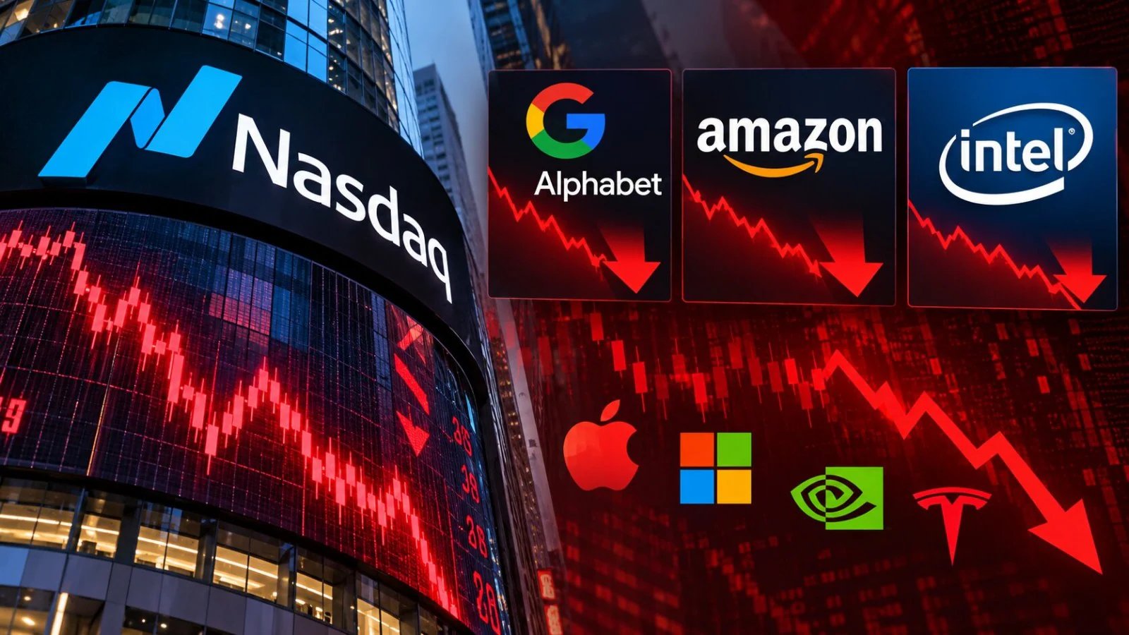 Alphabet Shares Slide 13%, Erasing $500 Billion Market Value