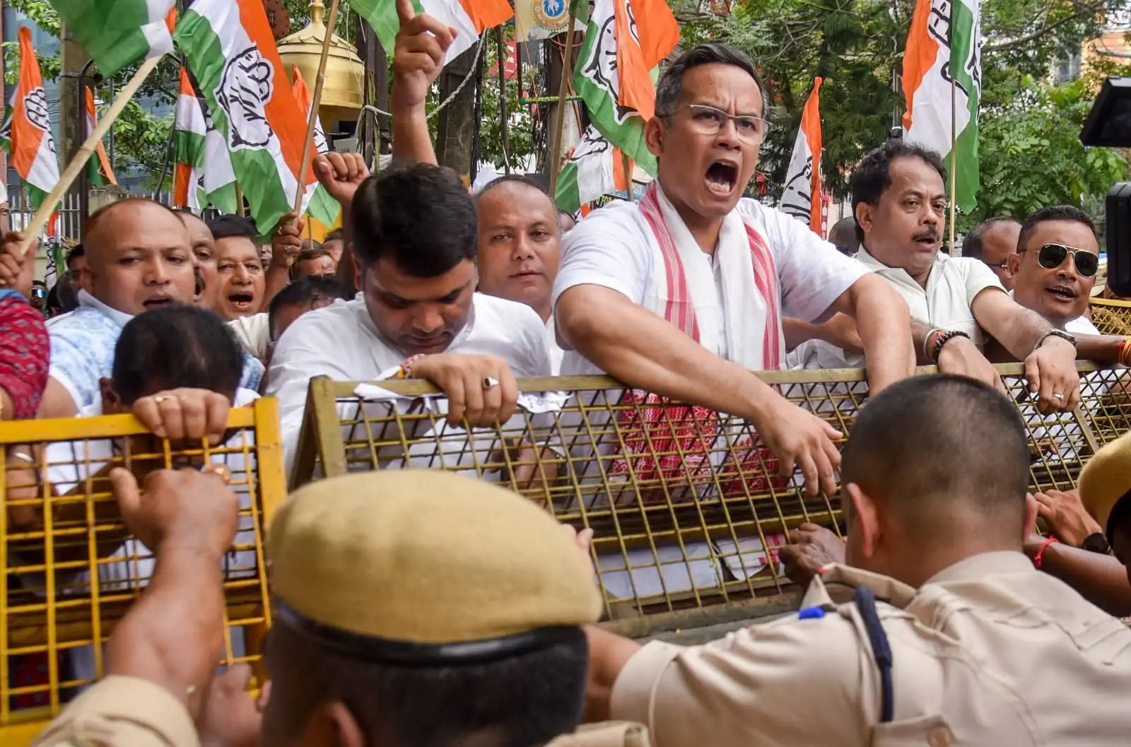 Gaurav Gogoi Detained in Guwahati Protest Demanding Chief Election Commissioner’s Removal