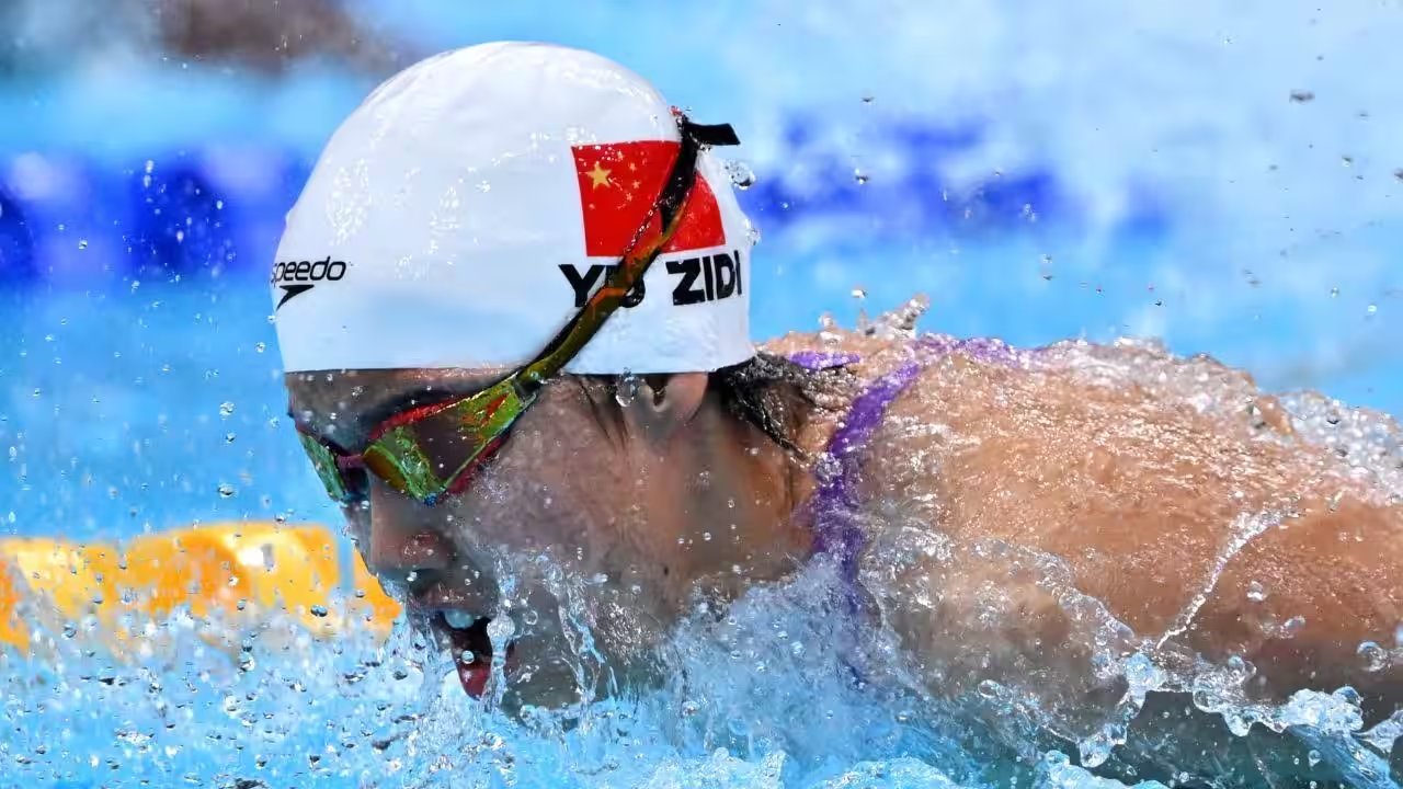 Yu Zidi Shatters Asian Games Record in 200m Butterfly as 13-Year-Old Wins Gold