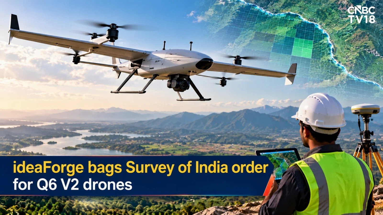 ideaForge Lands Survey of India Order, Stock Jumps 1.4% to ₹745.7