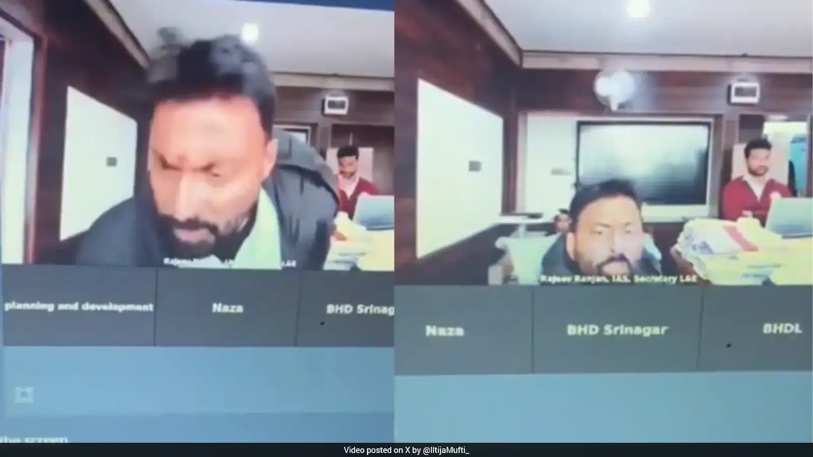 J&K Secretary Ranjan Abuses Colleague in Mission YUVA Meeting, Video Viral