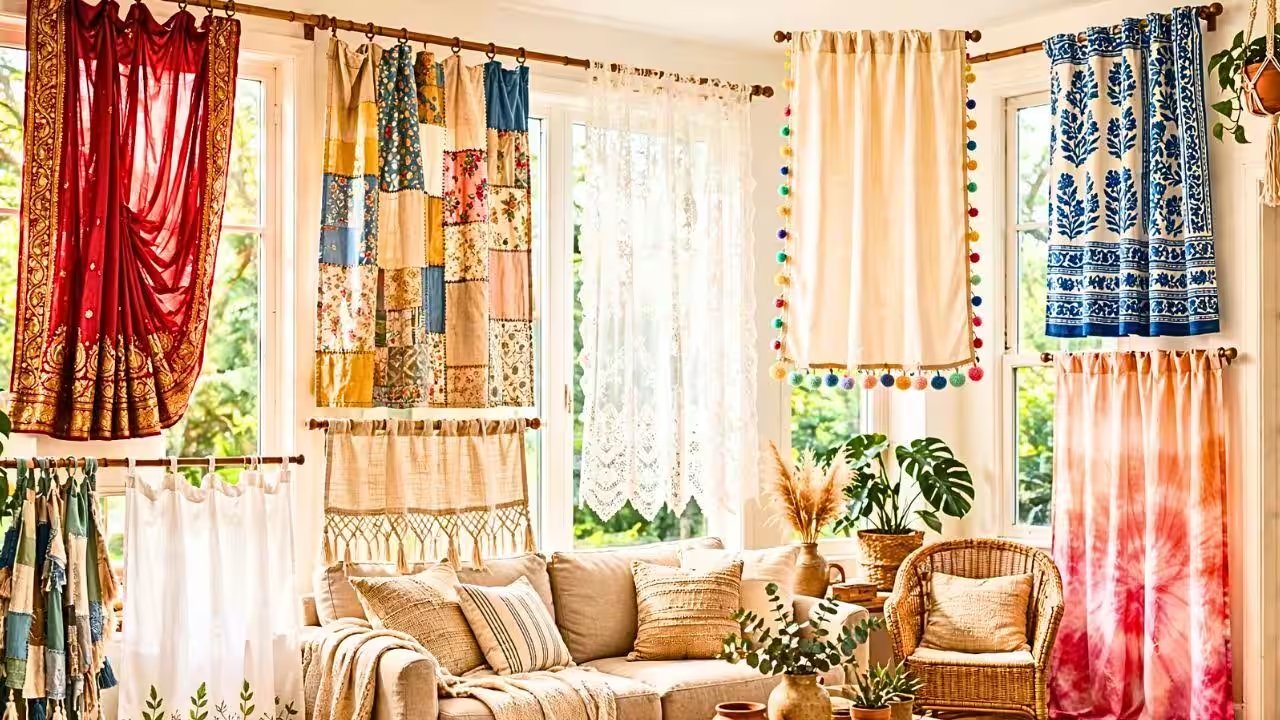 Saree‑Inspired Curtains: Turn Old Handloom Fabrics Into Light‑Filtering Window Drapes