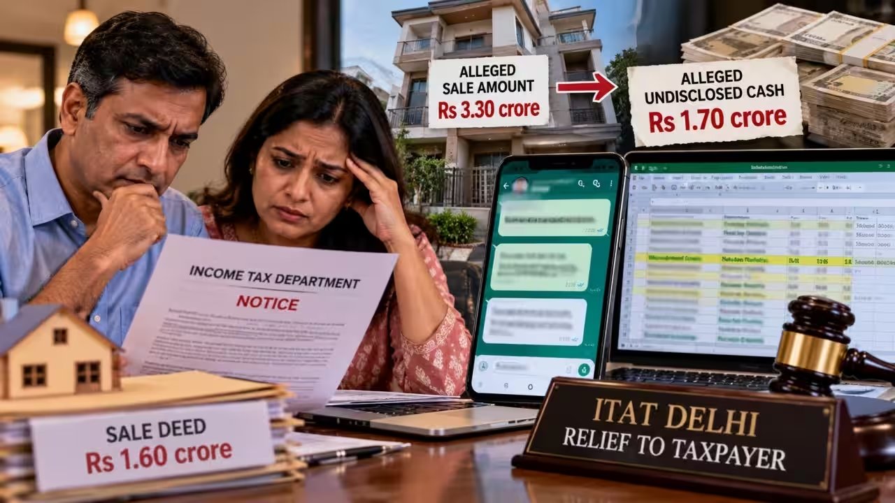 Delhi ITAT Grants Relief to Couple Over Rs 1.70 Cr Cash Sale Allegation