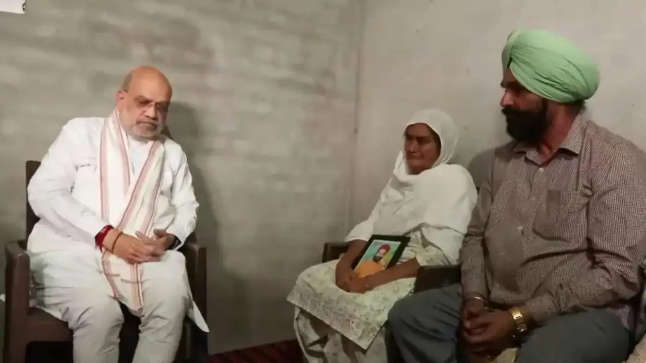 Amit Shah Blames AAP Punjab Govt Over Drug Crisis, Visits Victim Families