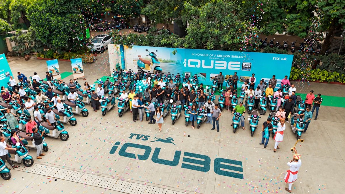 TVS iQube MillionR Special Edition Priced at ₹1.40 Lakh, 145‑km Range