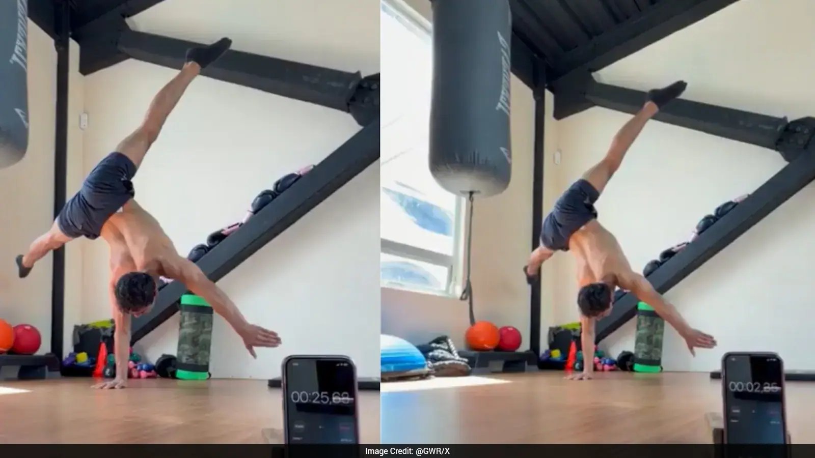 Nestor Santiago Gonzalez Valero Breaks World Record, Holding Handstand 1:54.50