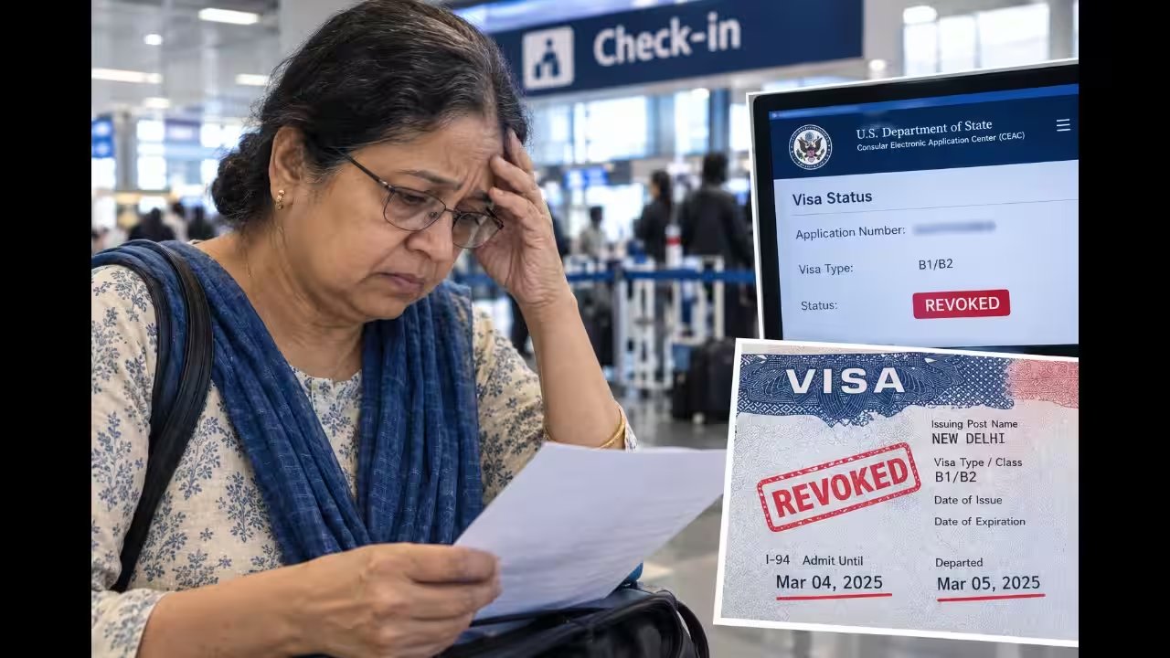 US Visa Revoked for One-Day I-94 Overstay, NRI Family Learns via CEAC Check