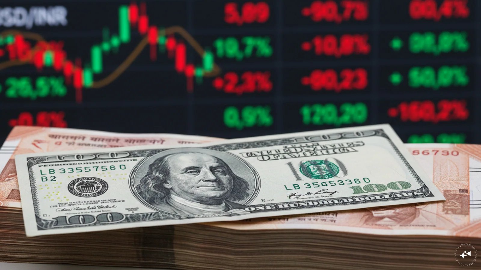 Indian Rupee Gains 8 Paise to 94.88 as RBI Supports Dollar Sales
