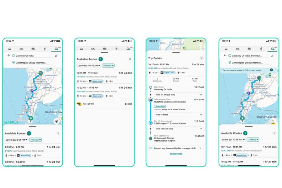Mappls App Integrates Mumbai Metro Line 3 Data to Aid 45 Million Users