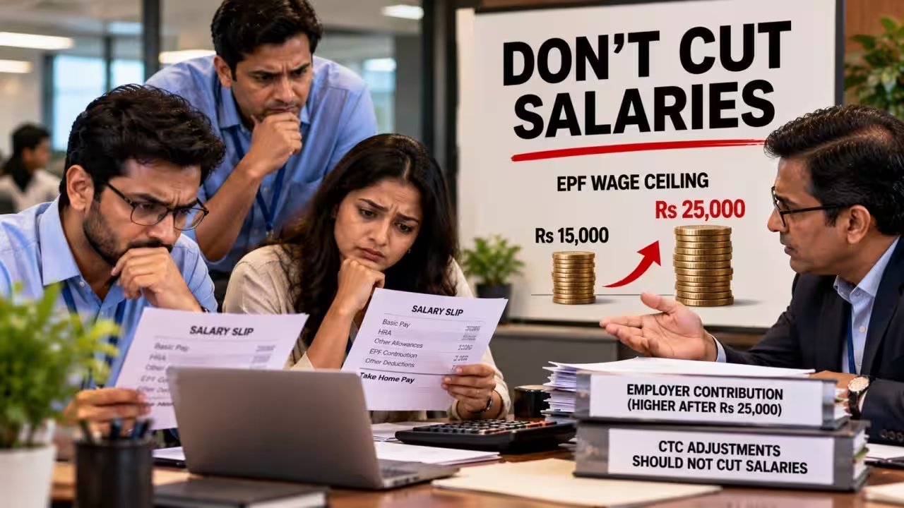 India Raises EPFO Wage Ceiling to ₹25,000, Orders Employers Not to Cut Salaries