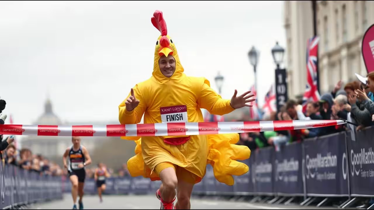 Sebastian Burley Breaks Guinness Record, Finishes London Marathon in 4:00:33