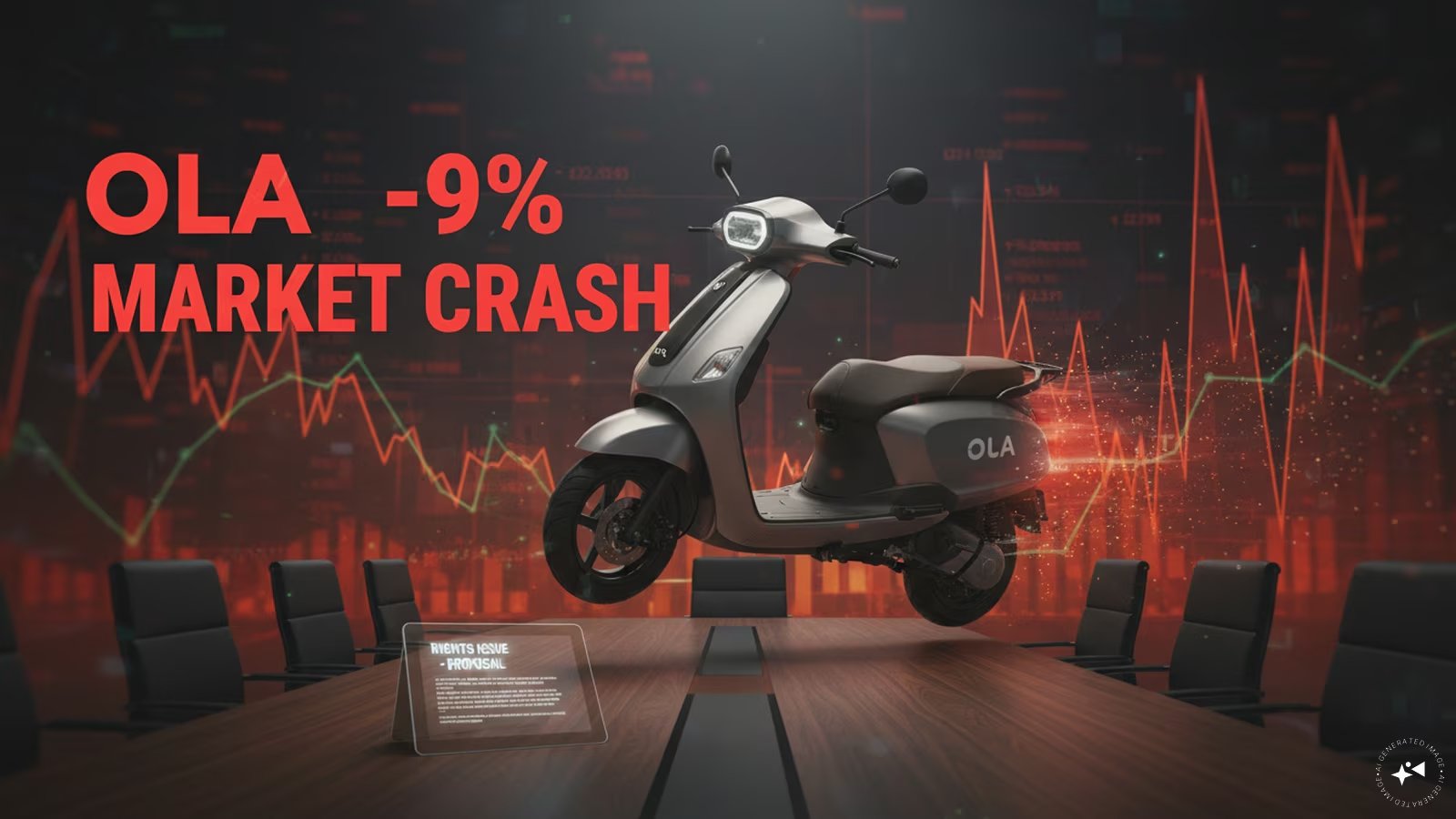 Ola Electric Shares Plunge 9% Ahead of Rights Issue Proposal
