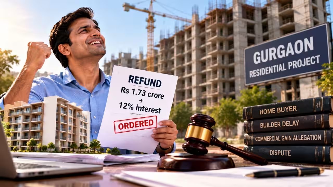 Gurgaon Buyer Wins Rs 1.73‑Crore Refund, 12% Interest After 11‑Year Delay