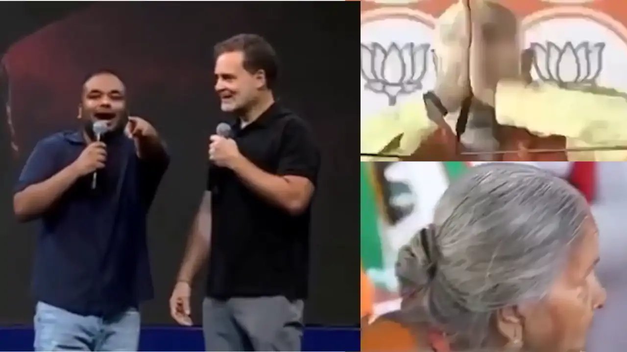 Rahul Gandhi Mocks Modi’s Mother At Indore Rally, BJP Slams Congress For Moral Bankruptcy