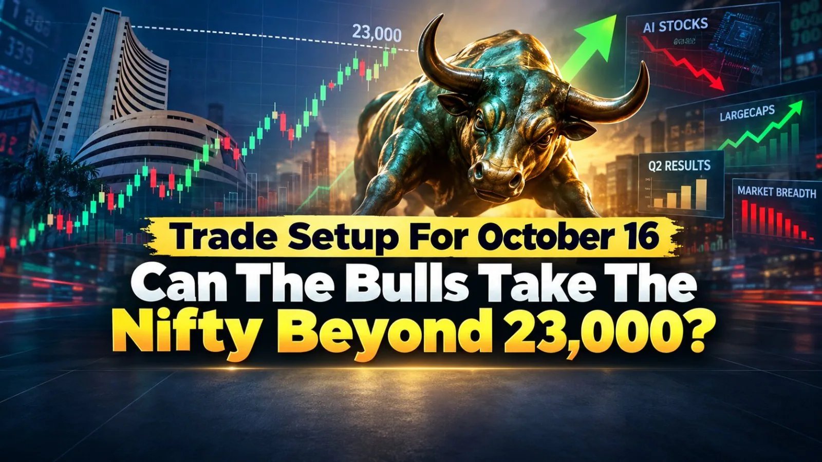 Nifty Climbs 0.6% to 23,000, Eyes 23,200 Resistance