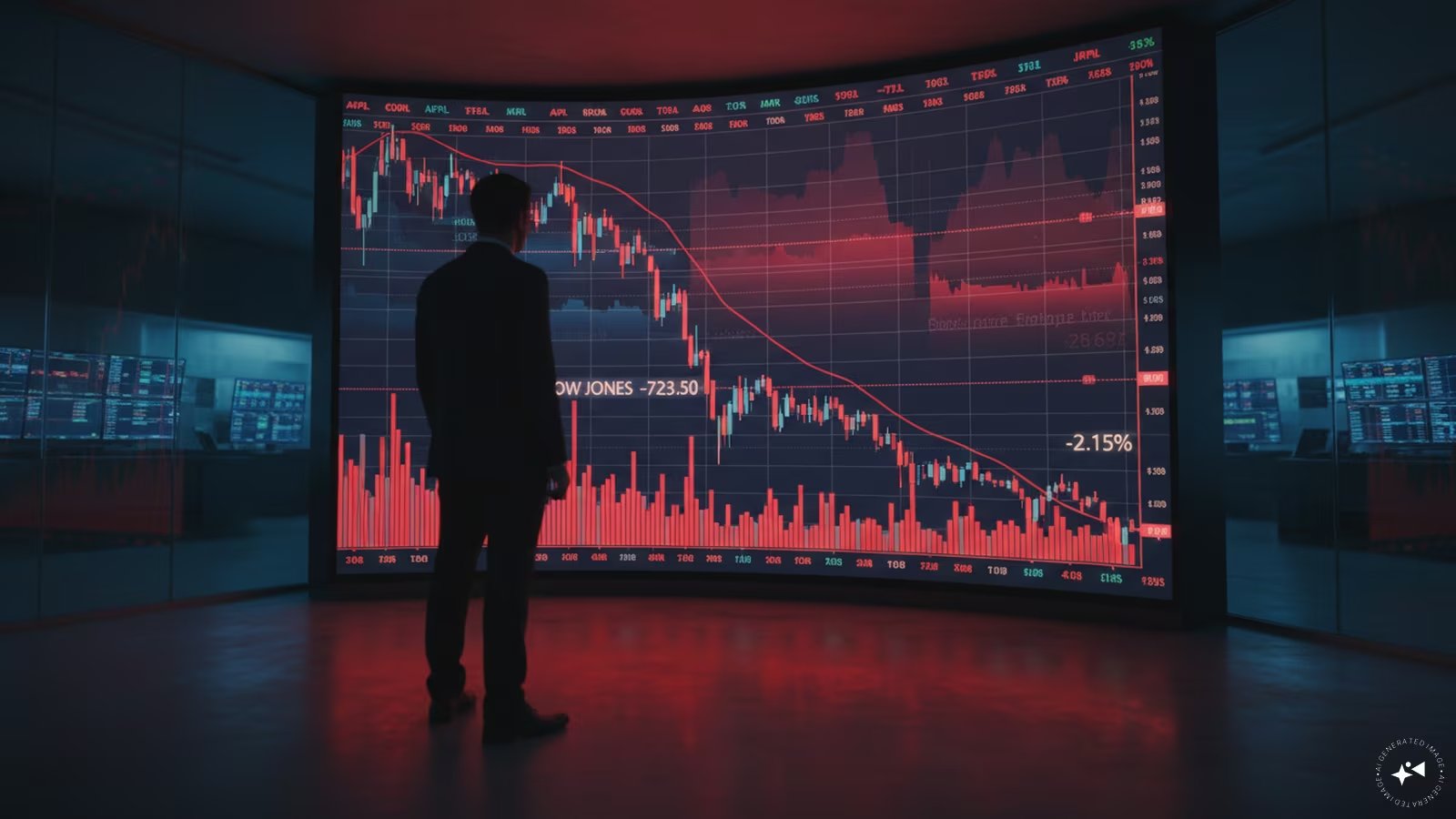 Dow Jones Slides 751 Points as Fed Hikes Rates, 10-Year Yield Tops 5%