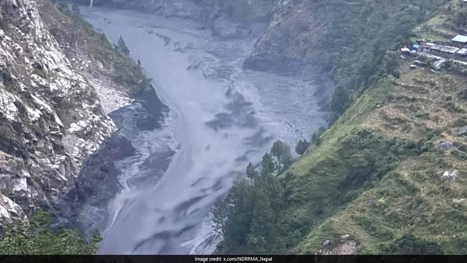 Gorkha Flash Flood Sinks 35 Houses, Breaches Budhi Gandaki River on Oct 10, 2026