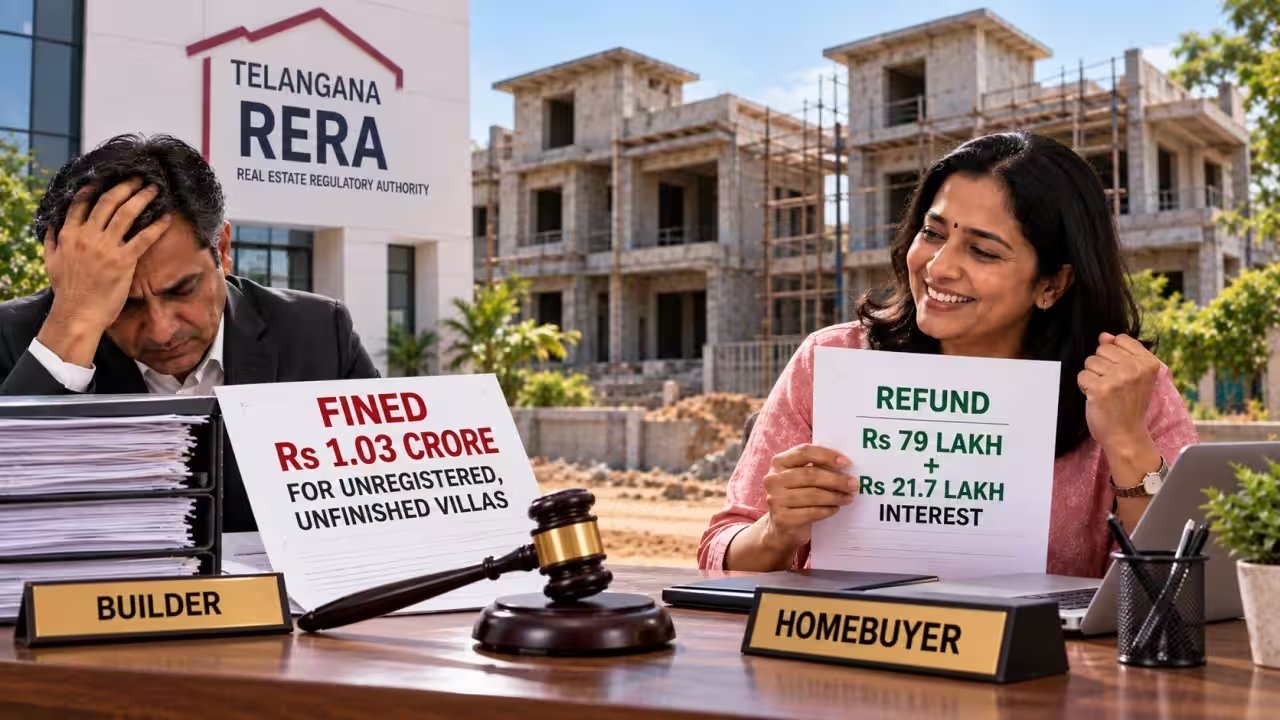 Kumari Wins Rs 79 Lakh Refund After RERA Ruling on Unfinished Villa