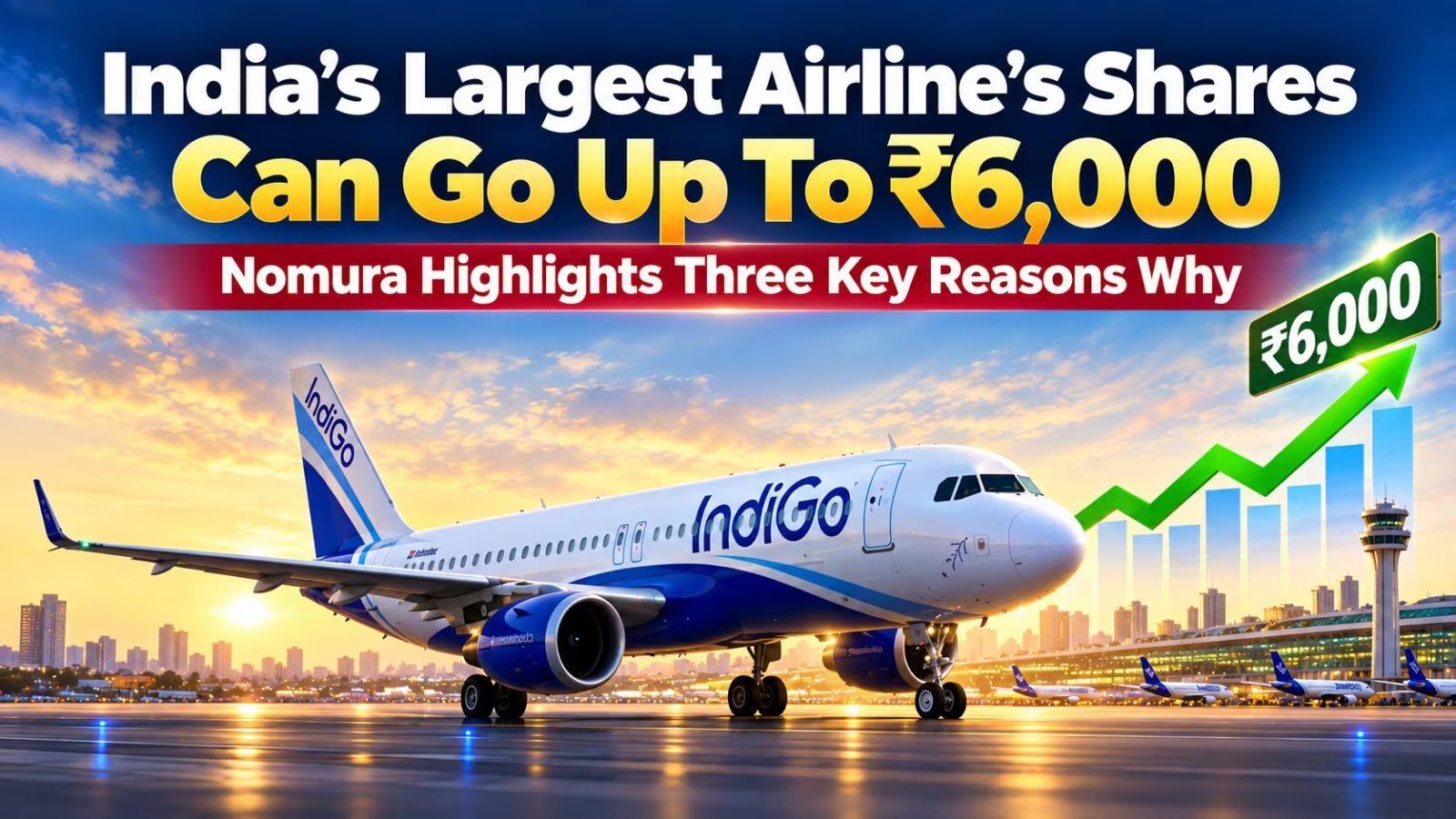 InterGlobe Aviation Sets ₹6,000 Target, 20.4% Upside From Thursday Close