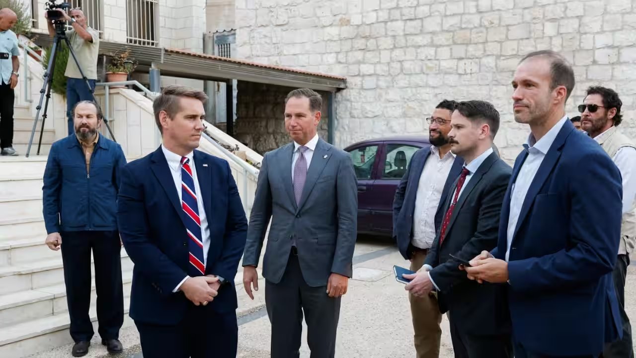 US Diplomats Tour Taybeh Amid 170 Settler Attacks Surge
