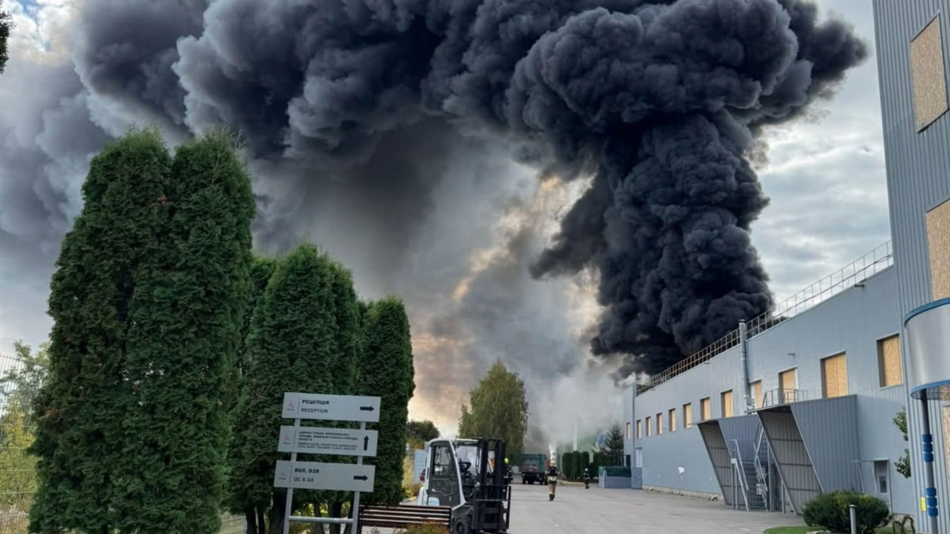 Russian Drones Destroy Kusum Pharma Plant In Sumy, Killing One