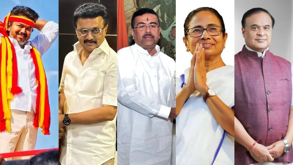 BJP Leads In Nagaon, Bengal Bypolls; TVK Holds Tamil Nadu Seats In Early Trends