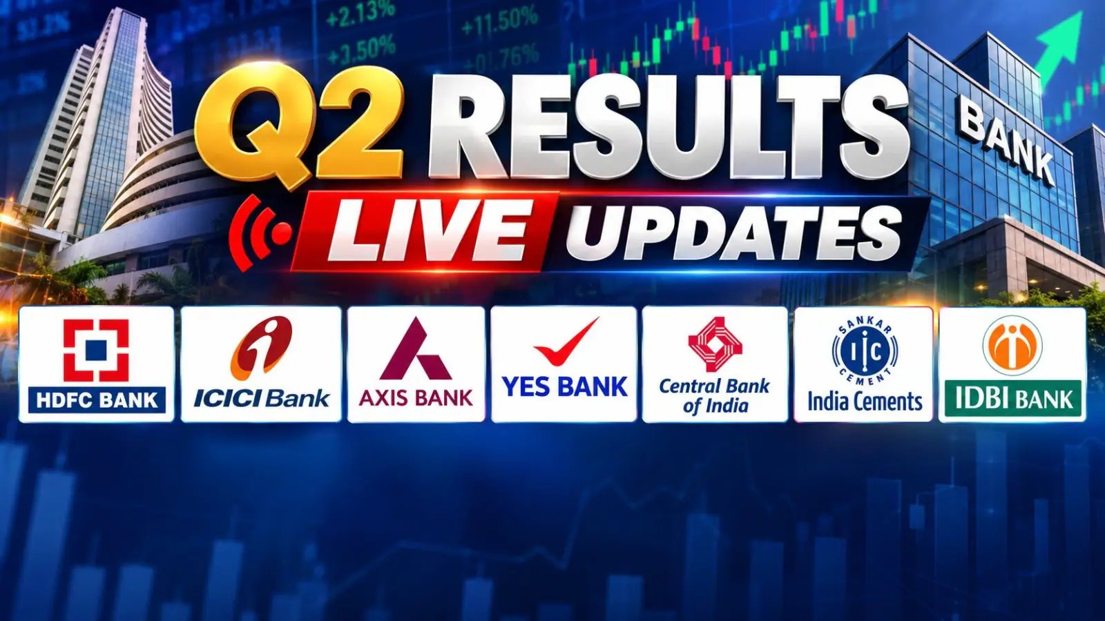 HDFC, ICICI, Axis, Yes Bank Report Q2 Results Amid Margin, AT-1 Debt Focus