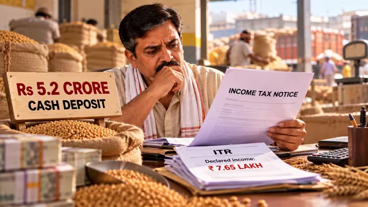 ITAT Quashes Tax Notice Against Grain Trader Who Deposited ₹5.2 Cr Yet Declared ₹7.65 Lakh