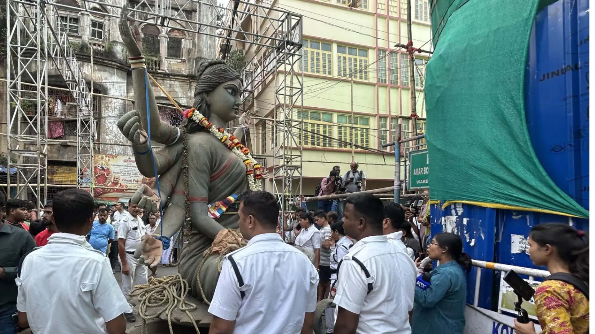 19 Killed in Kolkata Durga Pandal Stampede; Idol Immersed Under Police Guard