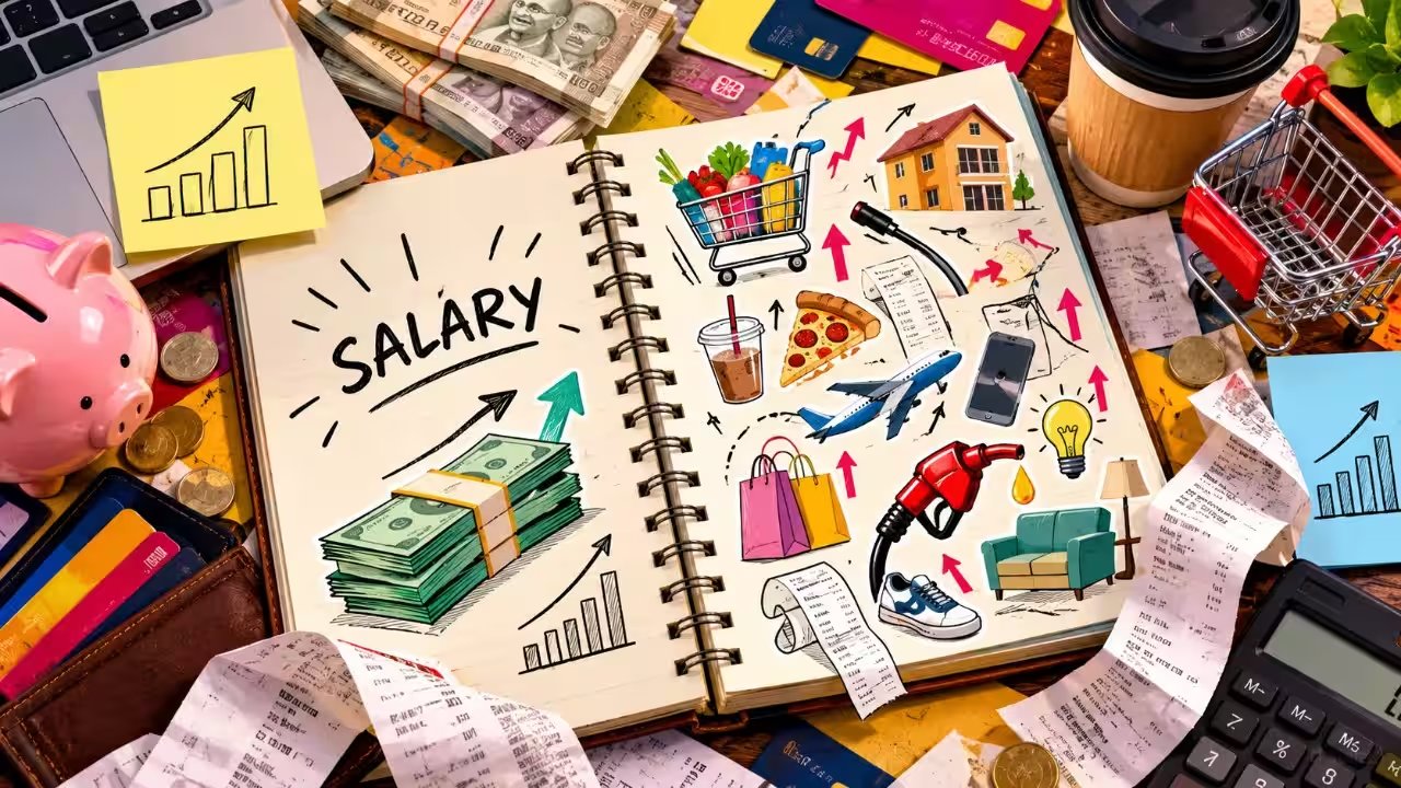 India’s 9% Pay Hikes Offset by 5.54% Food Inflation, Leaving Workers Flat