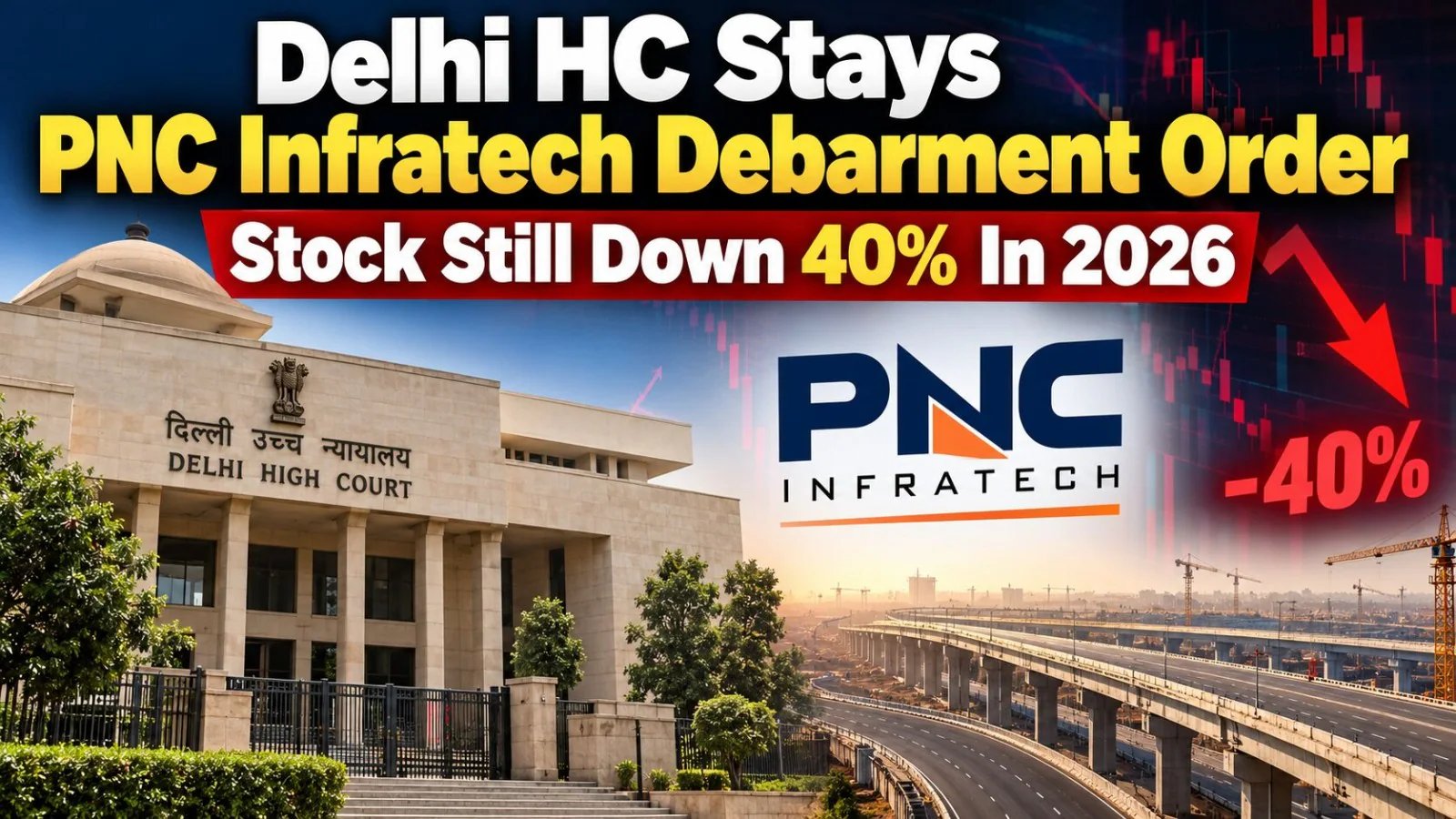 PNC Infratech Shares Soar 13.3% After Delhi High Court Stays NHAI Ban