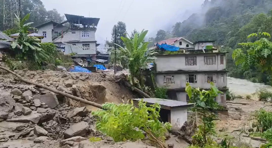 Sikkim CM Prem Tamang Orders Evacuation of 32 Houses in Rimbi