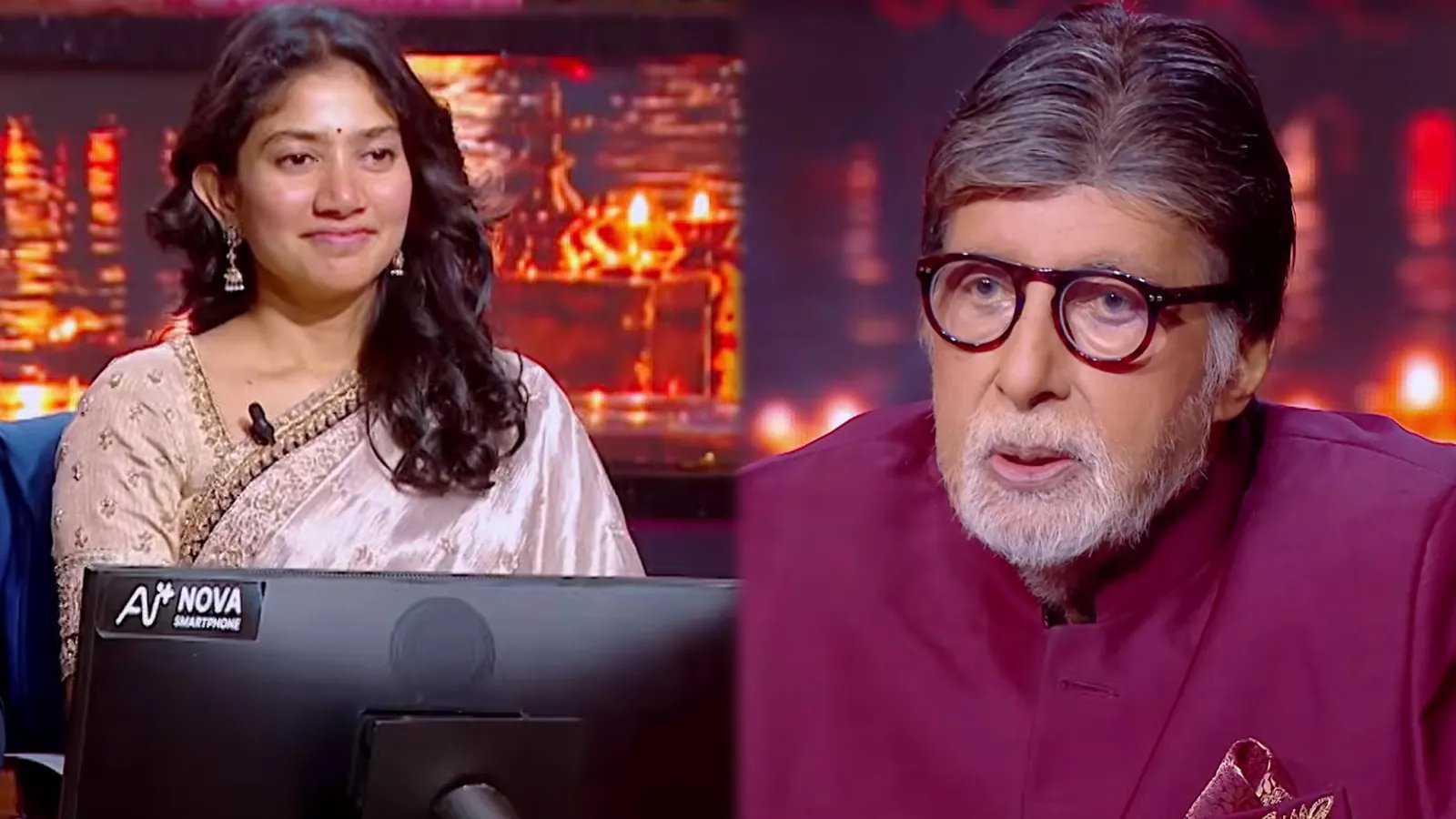 Amitabh Bachchan's Water Gesture Lights Up Kaun Banega Crorepati 18 With Sai Pallavi