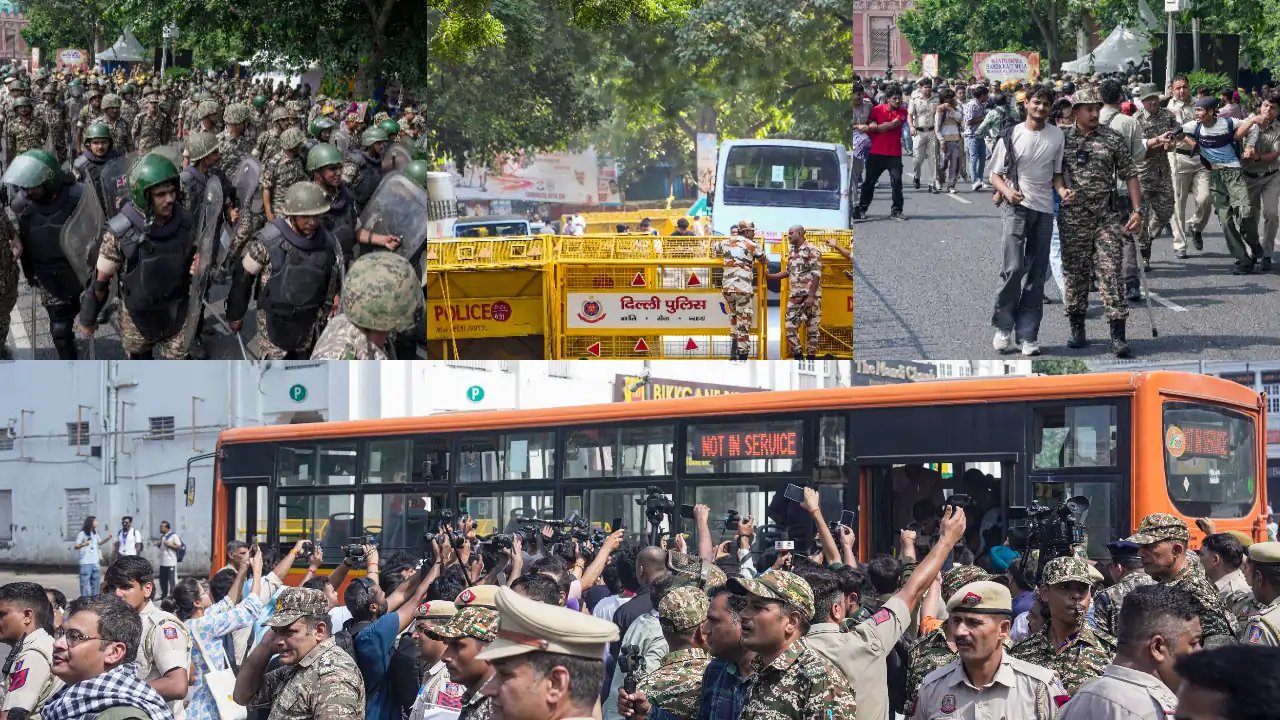 Delhi Police Detain 7,000 Protesters in Clampdown Against CEC Gyanesh Kumar