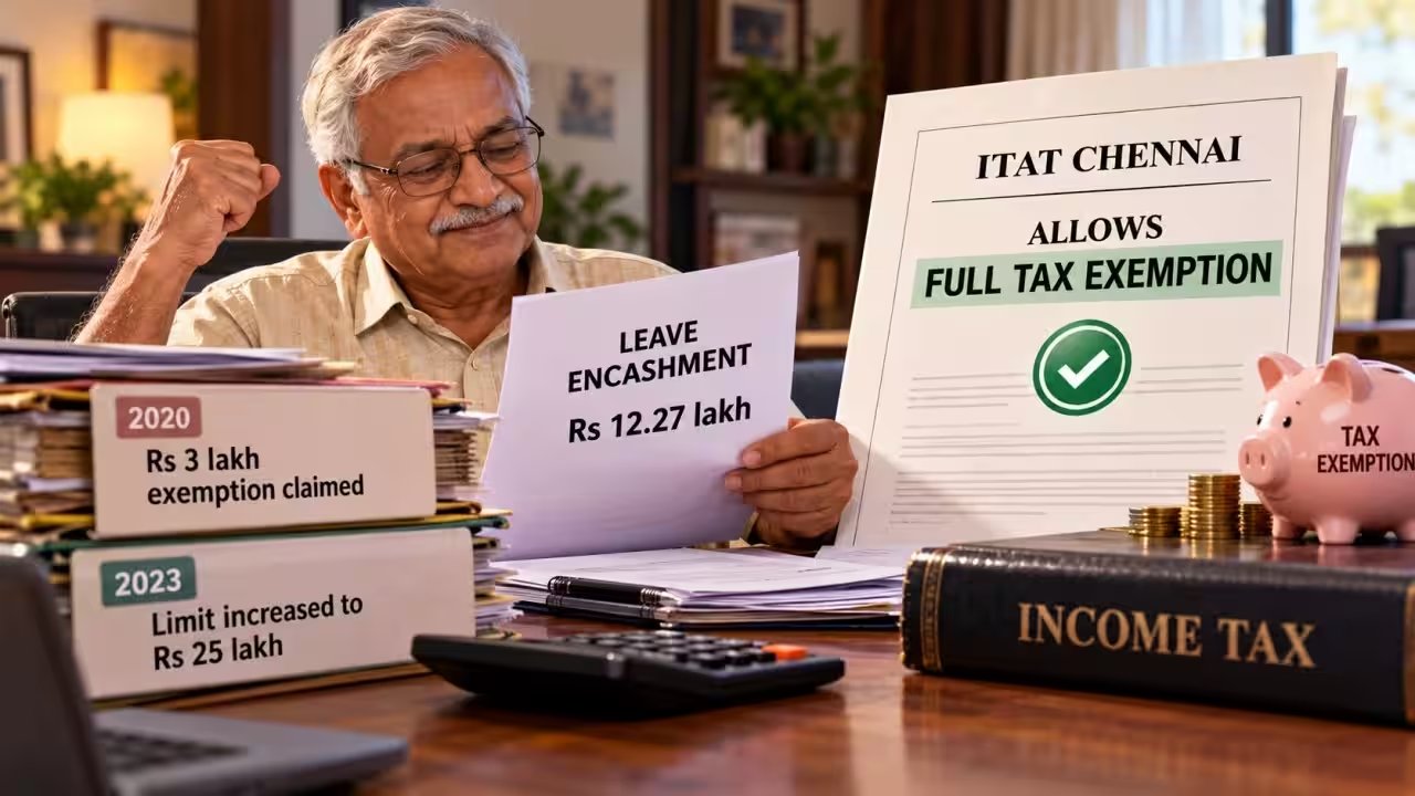 ITAT Chennai Grants Rs 12.27 Lakh Leave Encashment Exemption to Retired Banker
