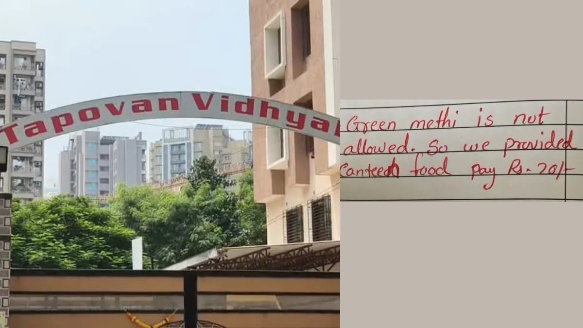Tapovan School in Bhayandar Sues Student, Charges Rs 20 for Fenugreek