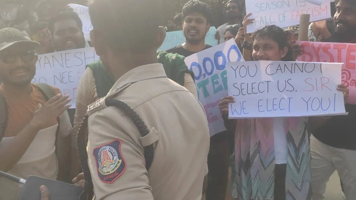 Chennai Police Detain 100 Protesters Demanding Gyanesh Kumar's Resignation