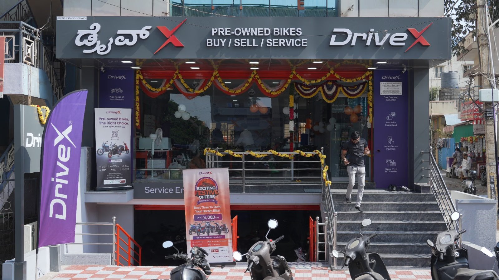 DriveX Mobility Opens Two New Used Bike Outlets in Bengaluru