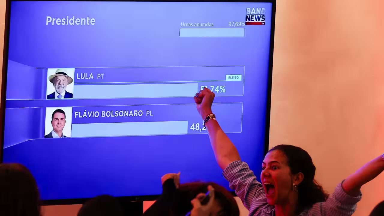 Lula Secures Fourth Term, Beats Flávio Bolsonaro in 51.21% Runoff Victory