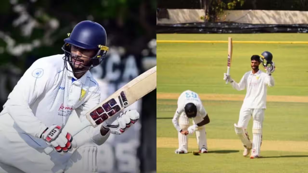 Manvanth Kumar Stuns Saurashtra With 135 Off No.9