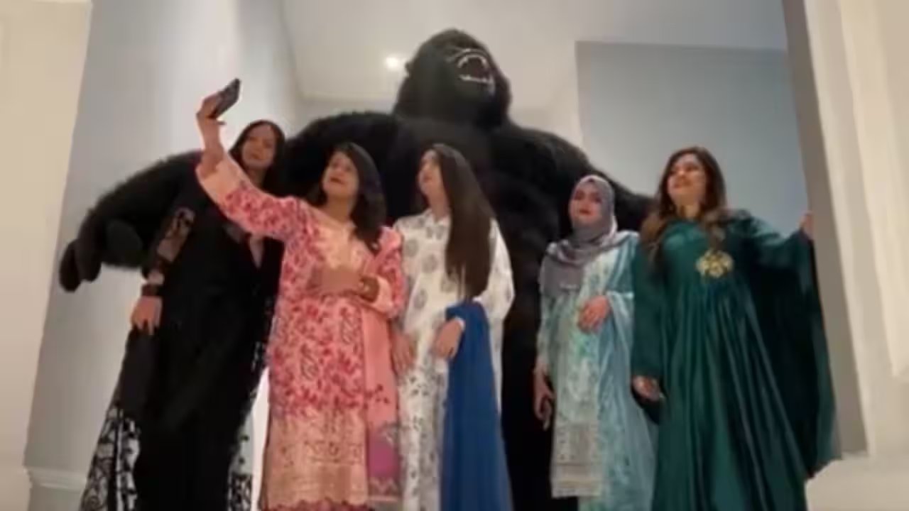 Shayen Zahoor's Giant Gorilla Costumes Capture 1.2 Million Instagram Views in Lahore