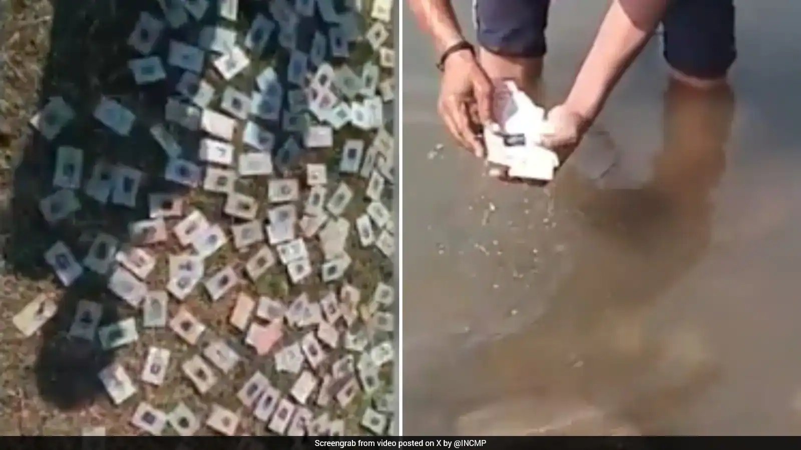 Congress Demands FIR After 343 Voter Cards Dumped on Narmada River