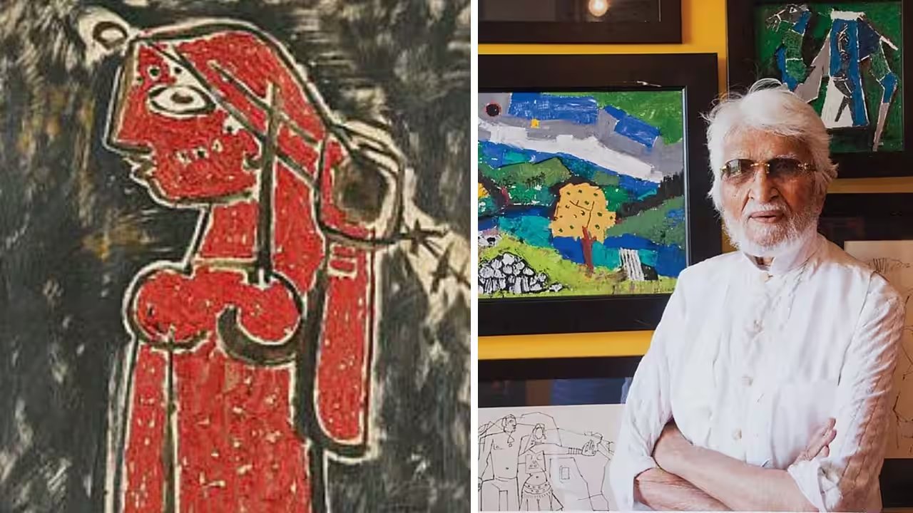 Husain's 1952 'The Red Girl' Sells for ₹65 Crore, Shattering Auction Estimates