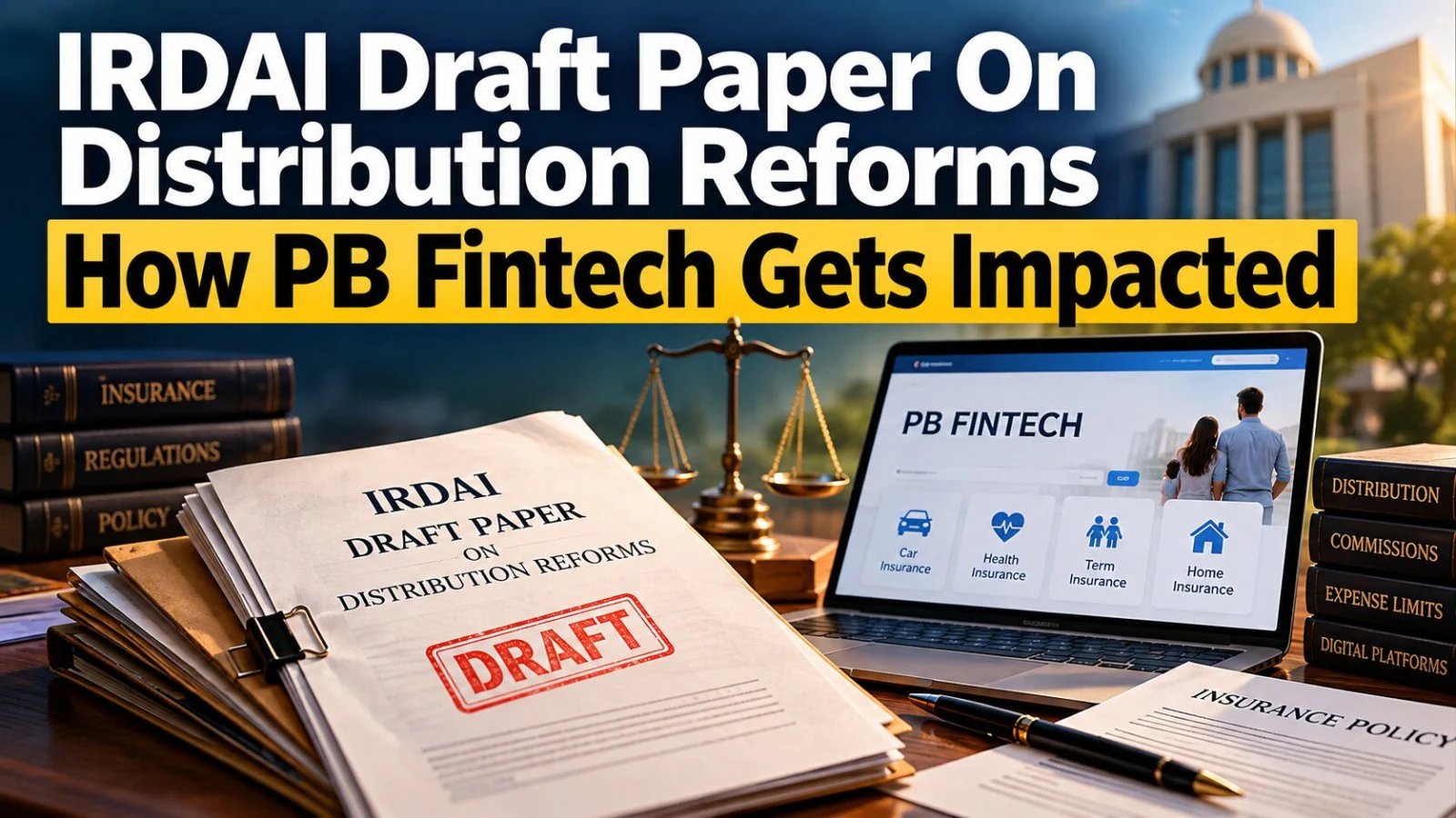 PB Fintech Shares Plunge 34% as IRDAI Draft Slashes Commission Rates