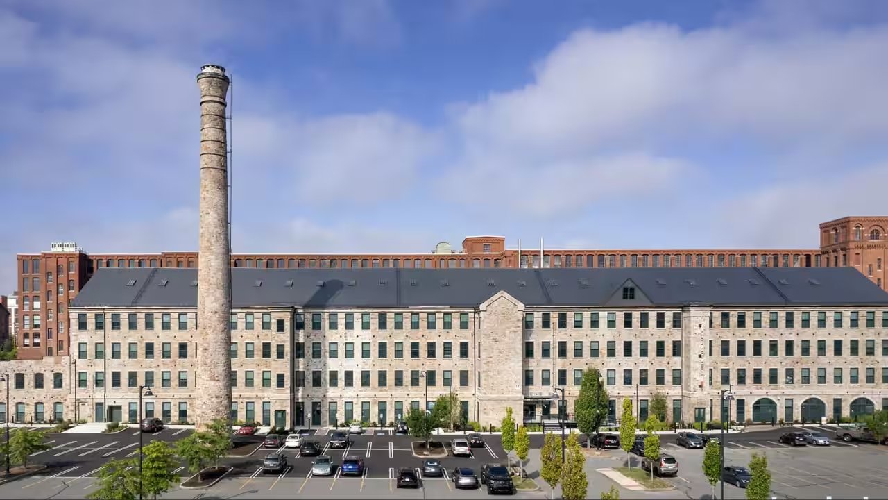 Lawrence’s 1848 Mill Reopens as 86-Unit Stone Mill Lofts After $53M Restoration