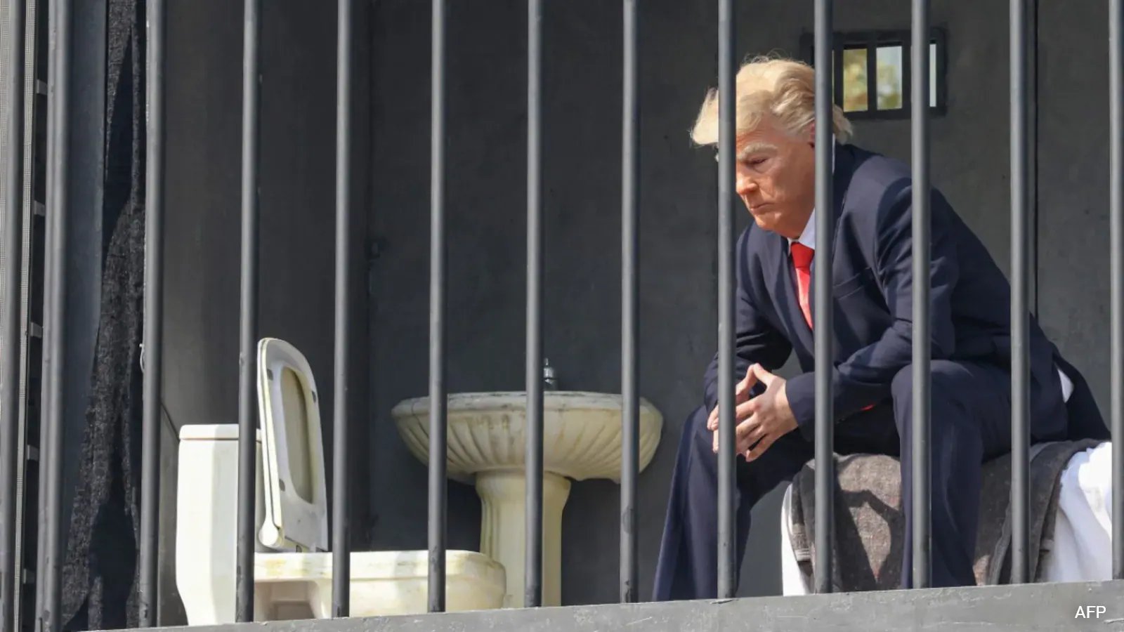 Tehran Unveils Life‑Size Jail Cell Featuring Trump Actor in Tajrish Square