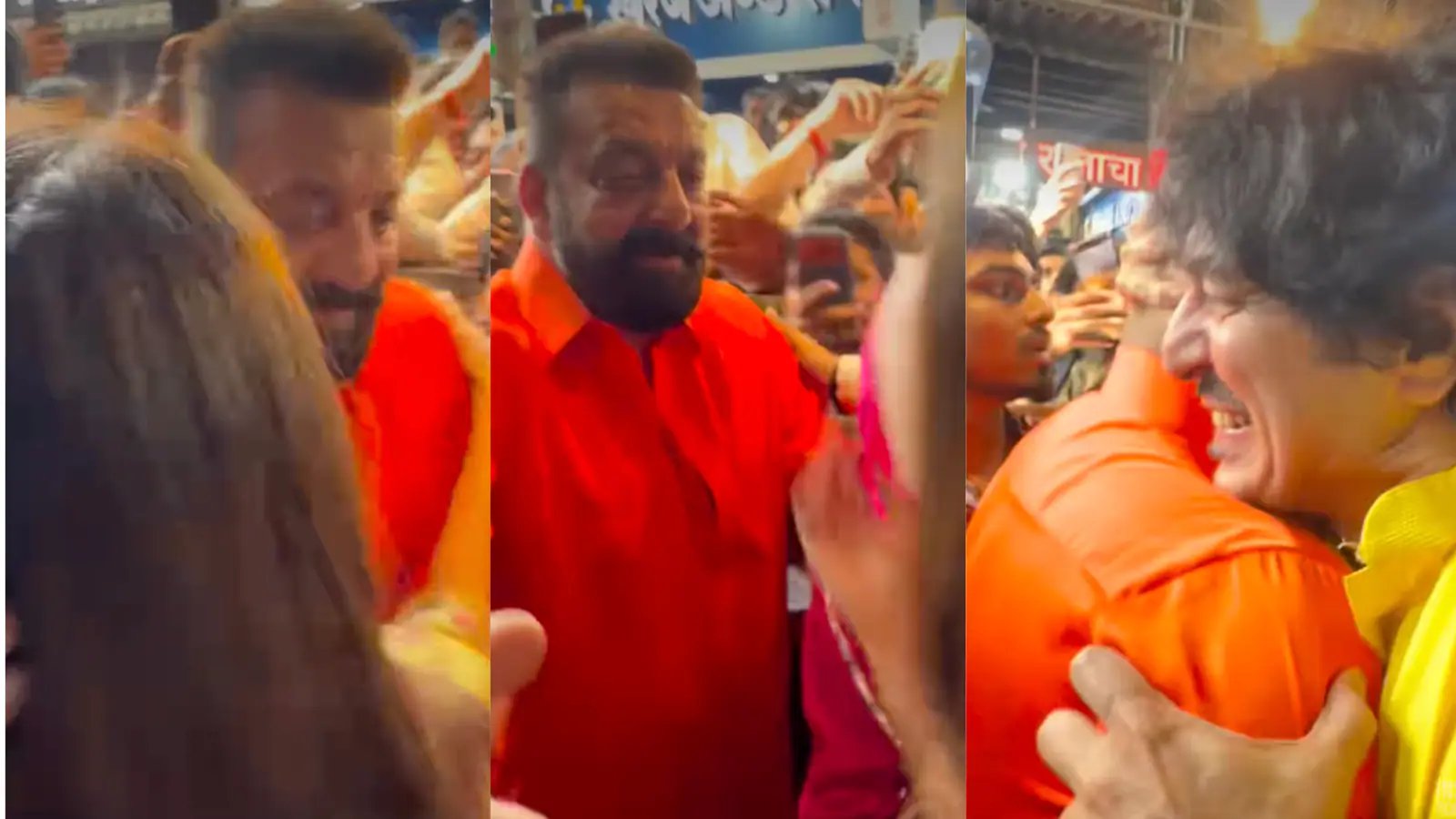 Sanjay Dutt and Maanayata Dutt Celebrate Ganeshotsav in Lalbaugcha Raja, Mumbai